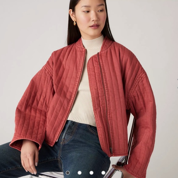 GAP quilted peach jacket - Picture 1 of 5